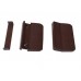 Ручка балконной двери пластмассовая коричневая